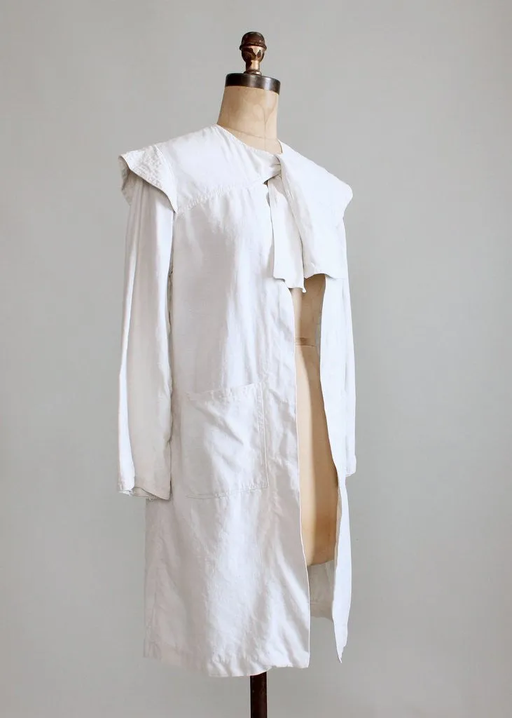 Vintage 1920s Linen Summer Duster Jacket