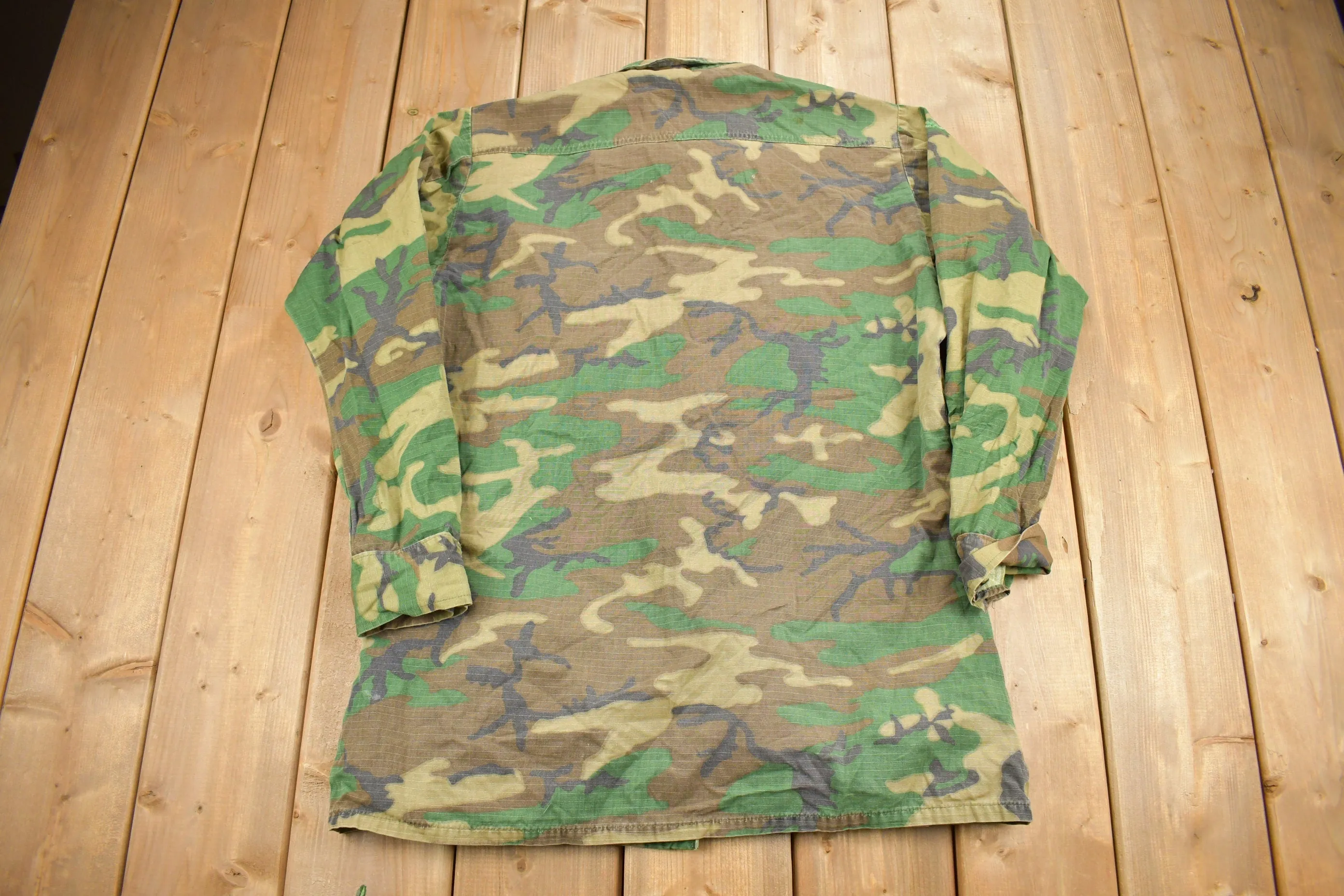 Vintage 1978 USMC Woodland Camo Hot Weather Combat Jacket