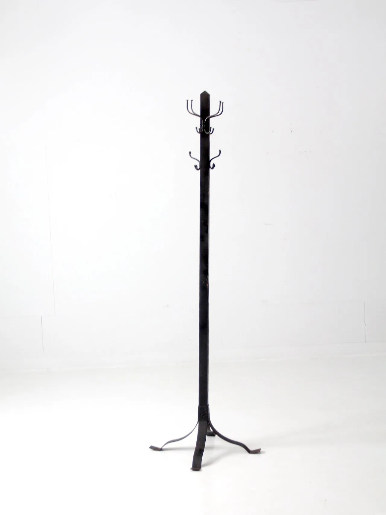 vintage black coat rack