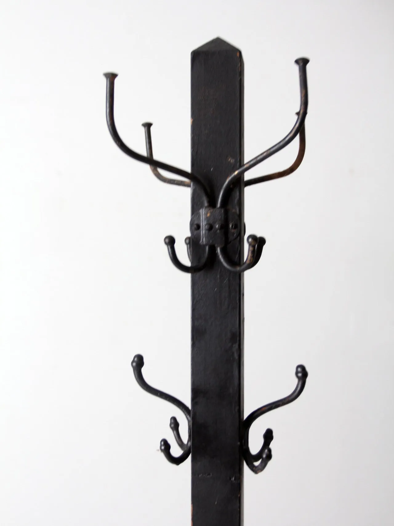 vintage black coat rack