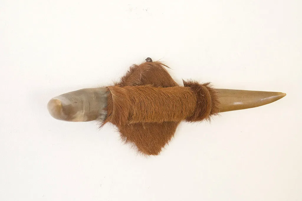 Vintage Cowhide Bullhorns