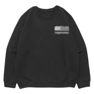 Vintage Flag Green Line Crewneck Sweatshirt