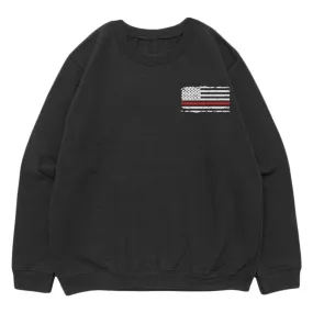 Vintage Flag Red Line Crewneck Sweatshirt