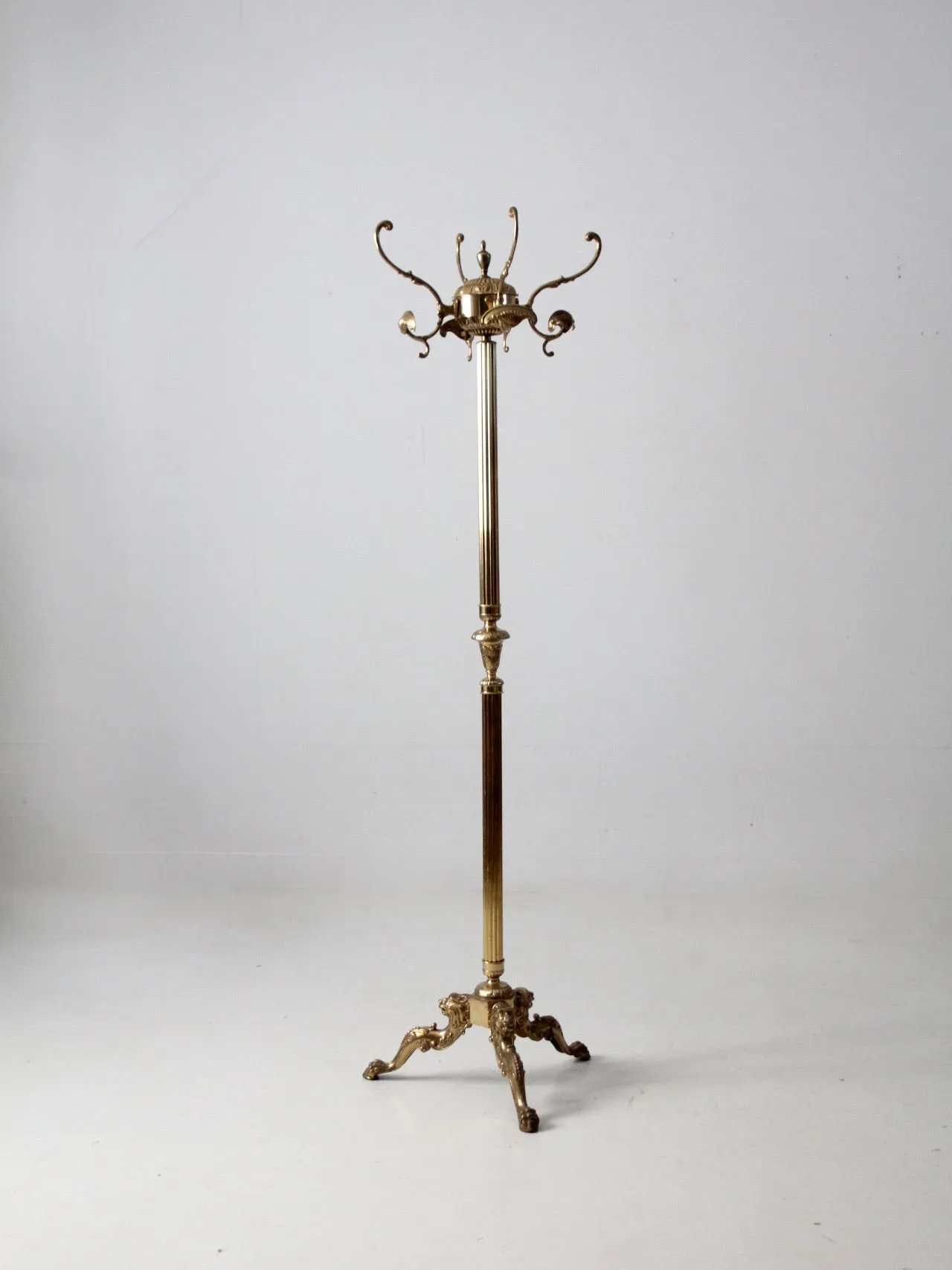 vintage Italian brass coat rack