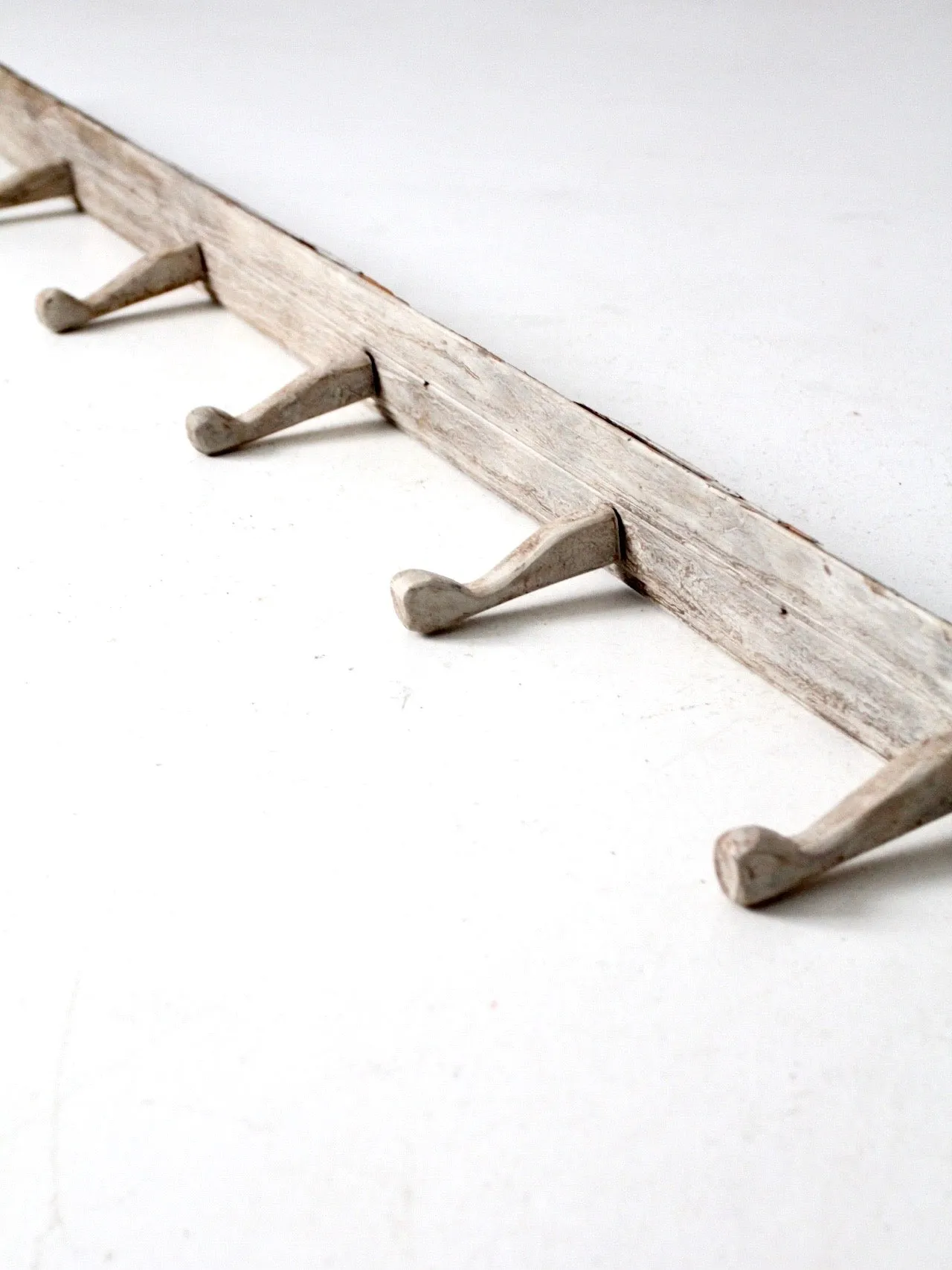 vintage rustic wooden wall rack