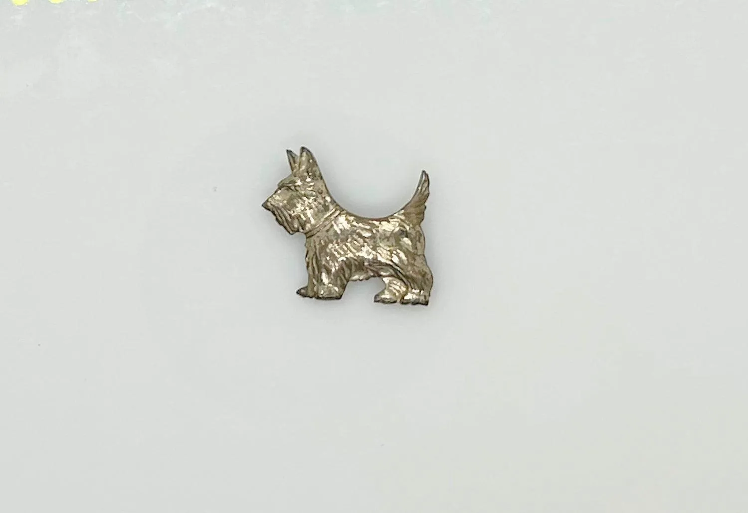 Vintage Sterling Terrier Brooch