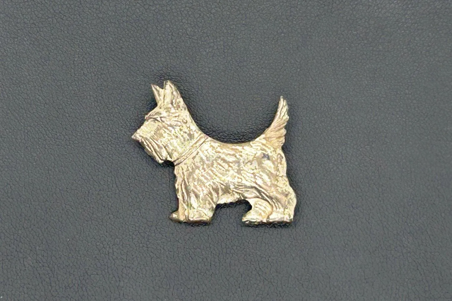 Vintage Sterling Terrier Brooch