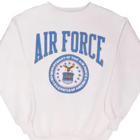 VINTAGE USAF AIR FORCE SWEATSHIRT SIZE LARGE  1980S MADE IN USA