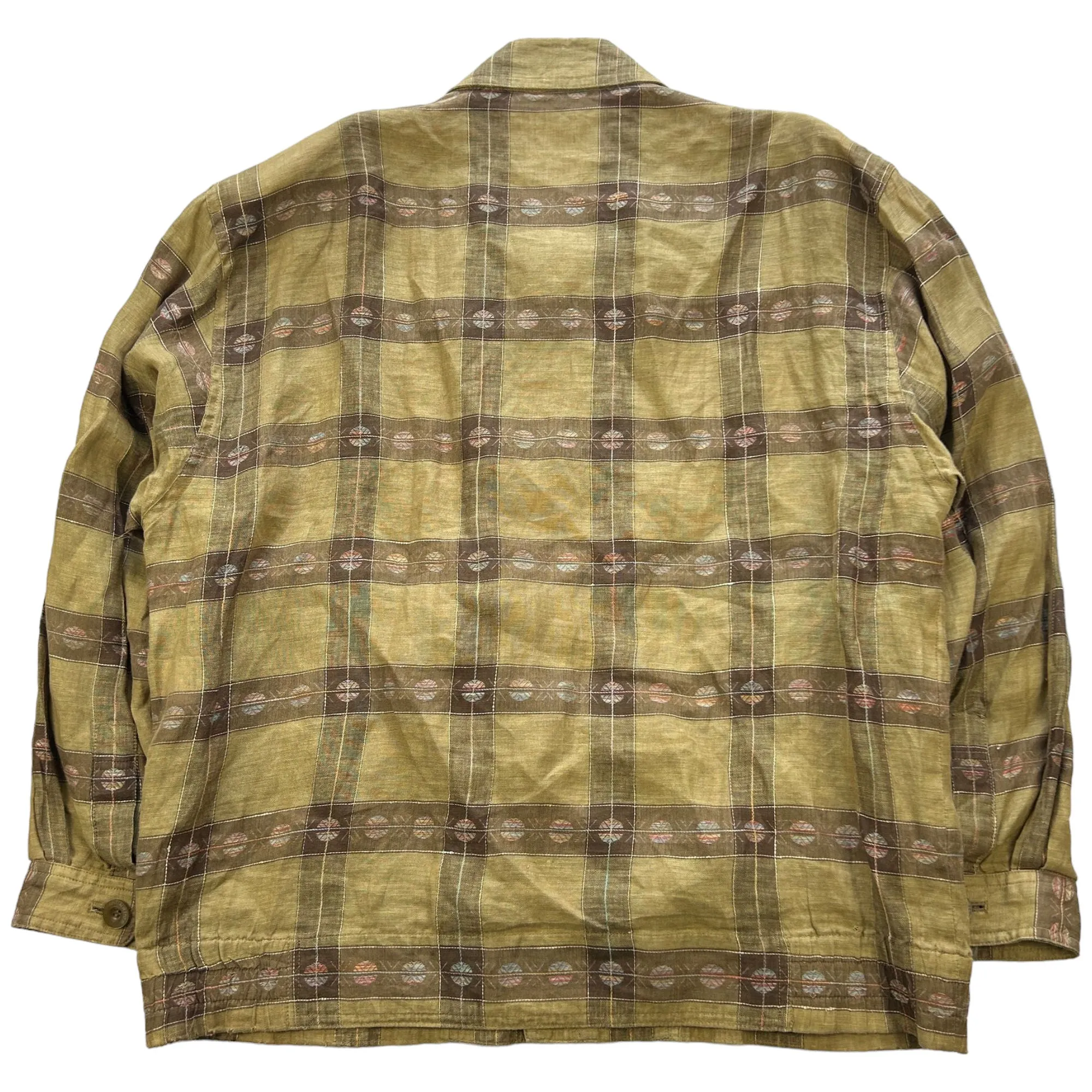 Vintage YSL Yves Saint Laurent Check Harrington Jacket Size L