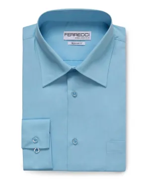 Virgo Sky Blue Regular Fit Shirt