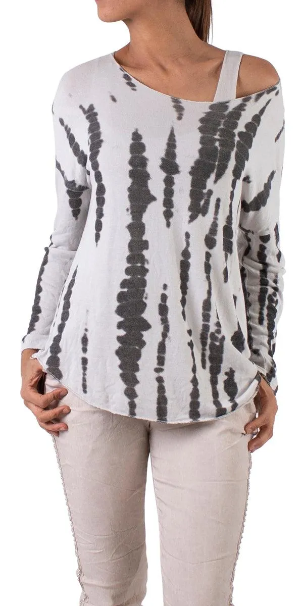 Vittoria Stripe Tie-Dye Sweater