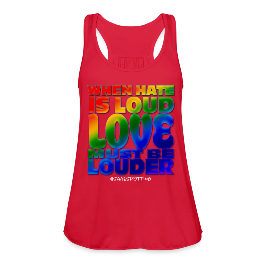 Women’s Racerback Tank - When Hate Is Loud