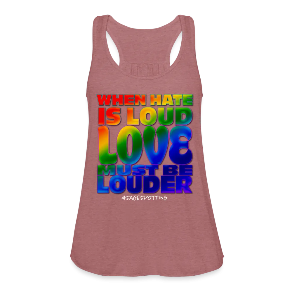 Women’s Racerback Tank - When Hate Is Loud