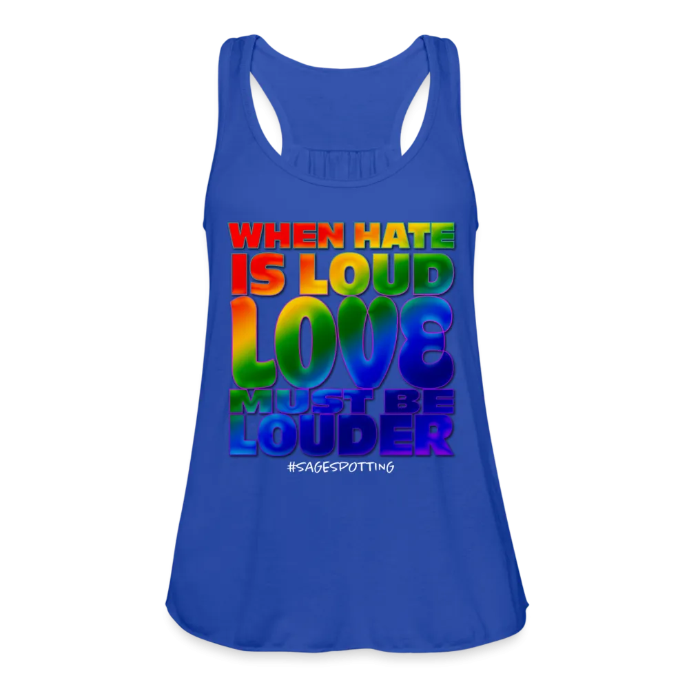 Women’s Racerback Tank - When Hate Is Loud