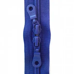 Zipper, Royal Blue (Navy) Double-Pull 30-INCH