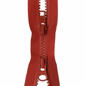 Zipper, Vislon 2-Way Separating ATOM-RED 30-INCH